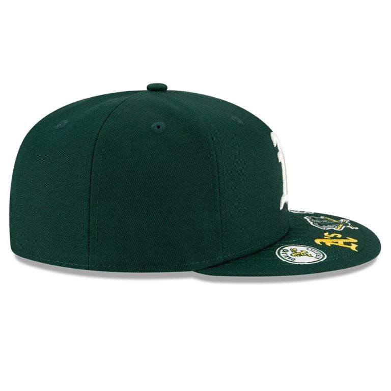Gorra 5950 paisley verde - Gorra MLB AOP Paisley 59Fifty Athletics New Era  : Headict